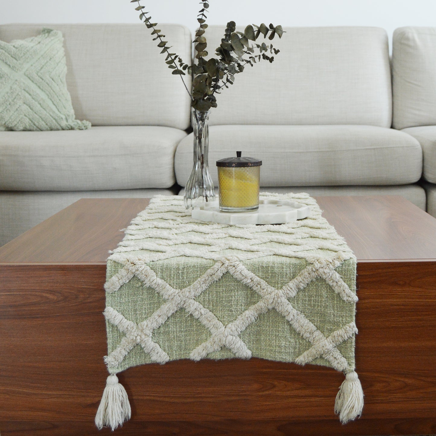 MINT MACAROON TABLE RUNNER
