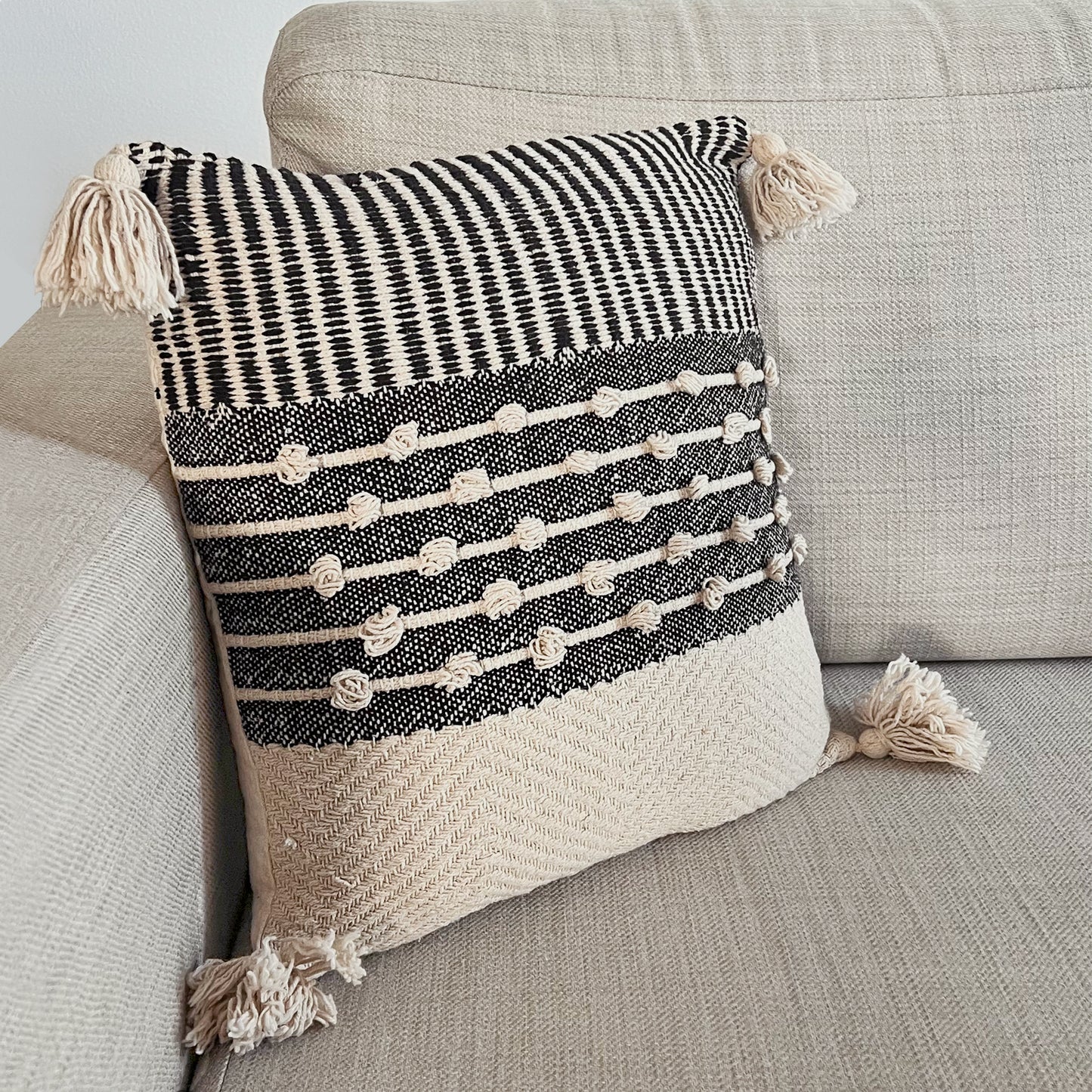 SALT & PEPPER CUSHION COVER