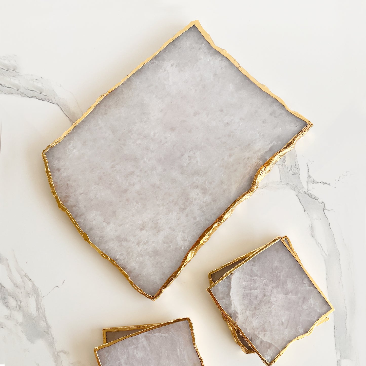 WHITE QUARTZ PLATTER