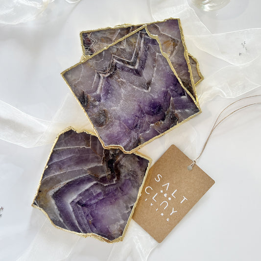 AMETHYST COASTERS