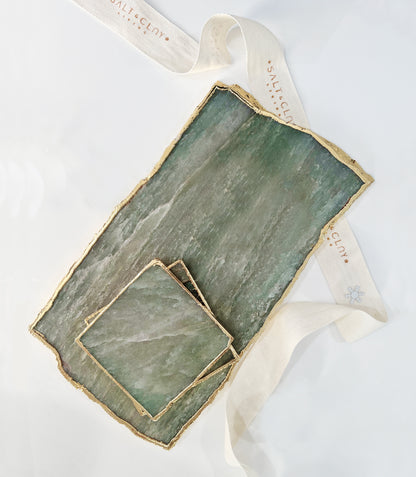 GREEN AVENTURINE PLATTER