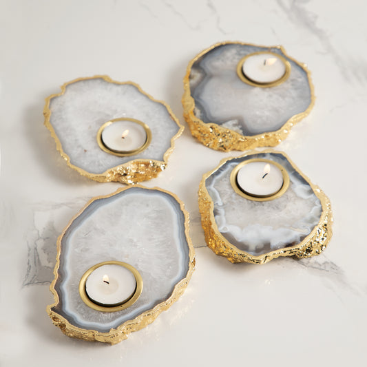 AGATE TEA LIGHT HOLDER